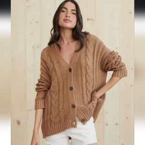 Jenni Kayne Cotton Cable Knit Cardigan